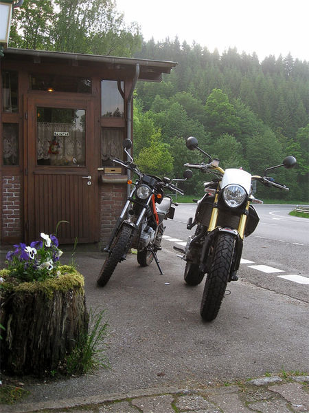 Two motorcycles